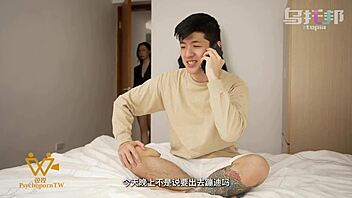 taiwanese milf boss ambushes me for deepthroat creampie at home