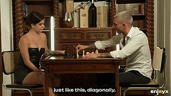 hot spanish valkiria lapiedra assfucked roughly on chess table squirting wild