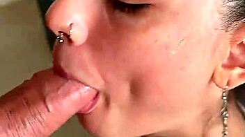 brunette latina nasty deepthroat pov swallows every drop