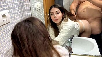 Landlord Fucks Horny Petite Latina Doggystyle In Bathroom Quick!