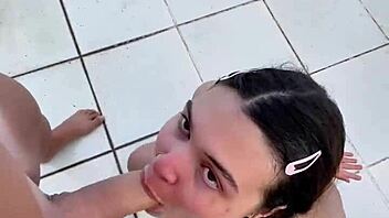 Russia meets Argentina in wild toilet pee swap cock suck cum bath orgy