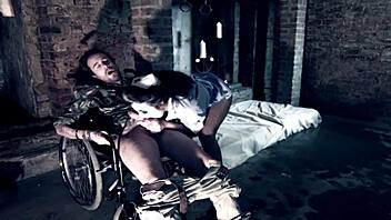 brunette teases with deepthroat blowjob ending in facial cumshot