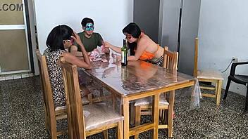 A card game turns super dirty with horny stepbro!