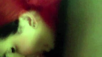 Shemale deepthroats daddy's cock swallows hot cum load