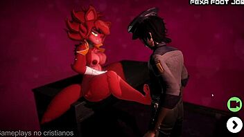 sexy big tits babe delivers intense cum footjob nights