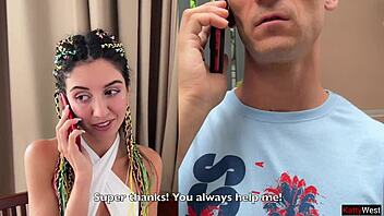 stepsis begs for more dick but bro shares her with hot friend