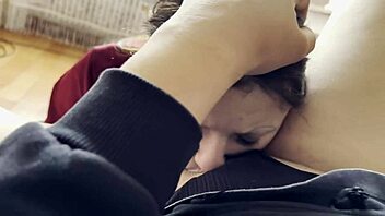 our passionate homemade lesbian pov sex ends in mouth cum