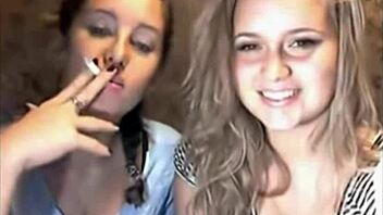 wanna watch these cigarette smoking cam girls tease
