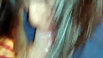 a cheating married slut sneaks in for huge oral creampie while husband sleeps at home