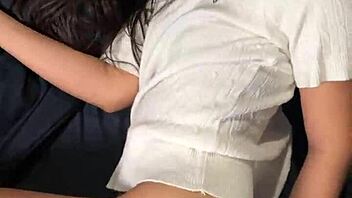 gorgeous 18yo thai gets pounded by huge white cock creampie