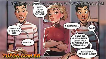 busty spanish teacher catches hot tuft-haired prof in erotic brazilian hentai comics