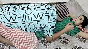 horny indian couple fucks rough homemade on new year night