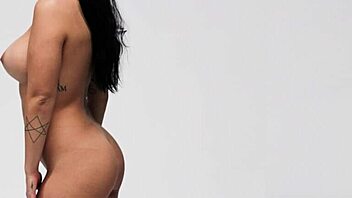 Skinny Shaved Brunette Teen Gemma H Poses Pretty for Hairless Pussy Photoshoot Noodz