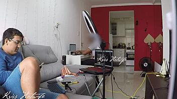 Wife Parades Sheer Bikini Teasing Cuck Hubby Guest