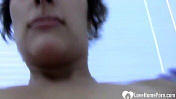 oh god, this horny babe with tiny tits fingers herself wildly!