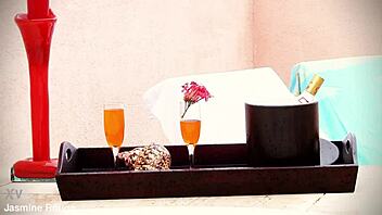 i can't resist bf titus pounding gf jasmine's juicy pussy outdoor