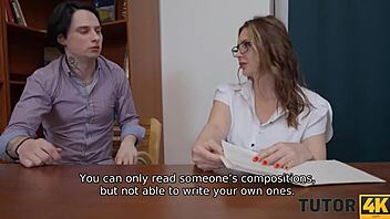 lessons heat up as russian milf tutor craves big tits stockings private lust