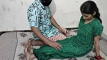 horny indian couple fucks rough homemade on new year night