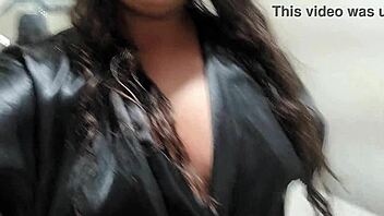 Big Latina ass and hairy gaping pussy exposed for fetish play