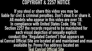 teal conrad's big natural tits and juicy pussy shine bright