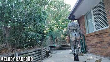 Curvy Milf's Outdoor Bikini Try-On Teases Huge Tits Ass