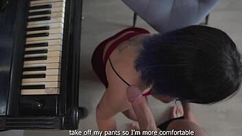 Submissive Slut Teaches Piano With Bent Over Doggystyle And Cowgirl Rides