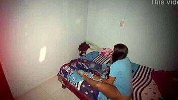 Shy busty babe craves taboo threesome heat