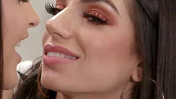 Busty Lesbian Babe Fingers Tits