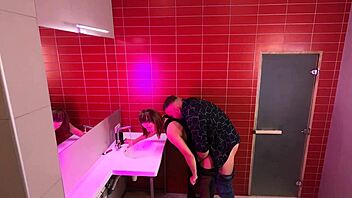 Strangers Fucking on Hidden Nightclub Toilet Cam