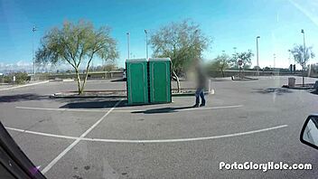 Chubby Slut's Gloryhole Cum Swallow Secret