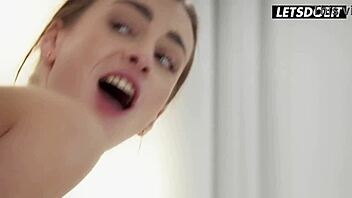 busty ukrainian milf josephine jackson gets sensually fucked by masseur in erotic close-up with cum on natural tits