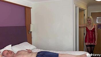 curvy british blonde milf delivers intense sloppy blowjob handjob combo