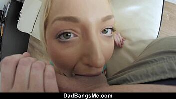 Stepdaughter outfucks stepmom riding daddy's cock wildly