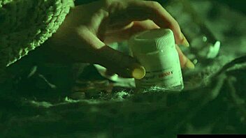 blonde sweats fingering clit to gushing orgasm closeup