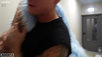 stepsister smokes to get stepbrother's rough pussy pounding