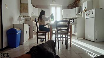 begging for blowjob but only gets amateur handjob?