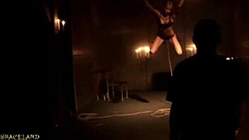 skinny teen slave leashed outdoors sucks master cock whipped submissive