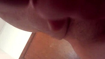 Huge Cock Masterbates Teasingly Closeup