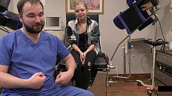 olympic failure ava siren fingered anally by gloved doctor backstage