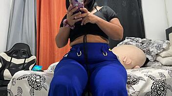 hot latina milf housewife bends over for rough doggystyle licking