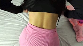 hot hermanastra strips bare and begs for raw sex ride