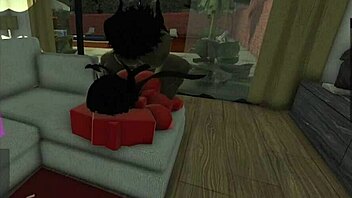 Diabla Whore Squirts on Huge Black Cock Sofa Pounding