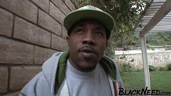 Busty Ebony Housewife Takes Big Black Cock in Homemade Interracial Fuck