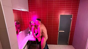 Strangers Fucking on Hidden Nightclub Toilet Cam