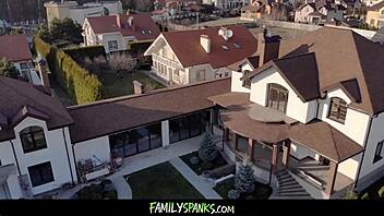 nerdy redhead harper red interrupted studying by nicky rebel