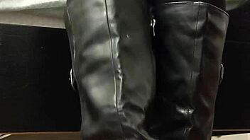 Yuki's Boot Worship Turns to Foot Licking Slave Humiliation