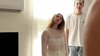 guy pounds whore while another dude watches closely