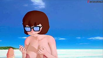 Velma craves hardcore beach pounding in Scooby fantasy?