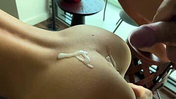 cuckold husband watches stranger bareback his wife's tight pussy until creampie explosion