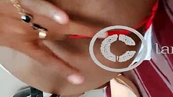 indian ladyboy lara dsouza masturbates her tight shemale ass